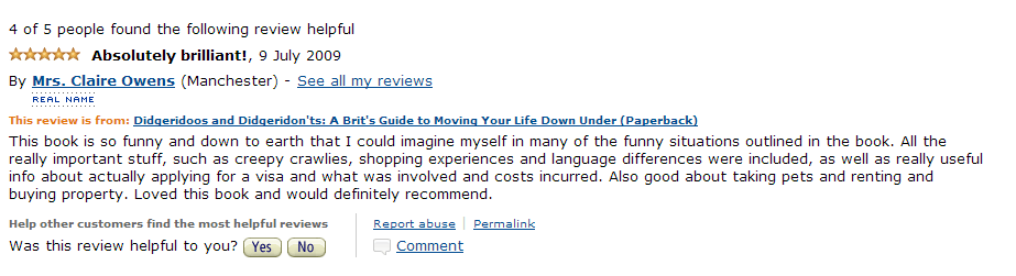 Amazon Review July 9 2009
